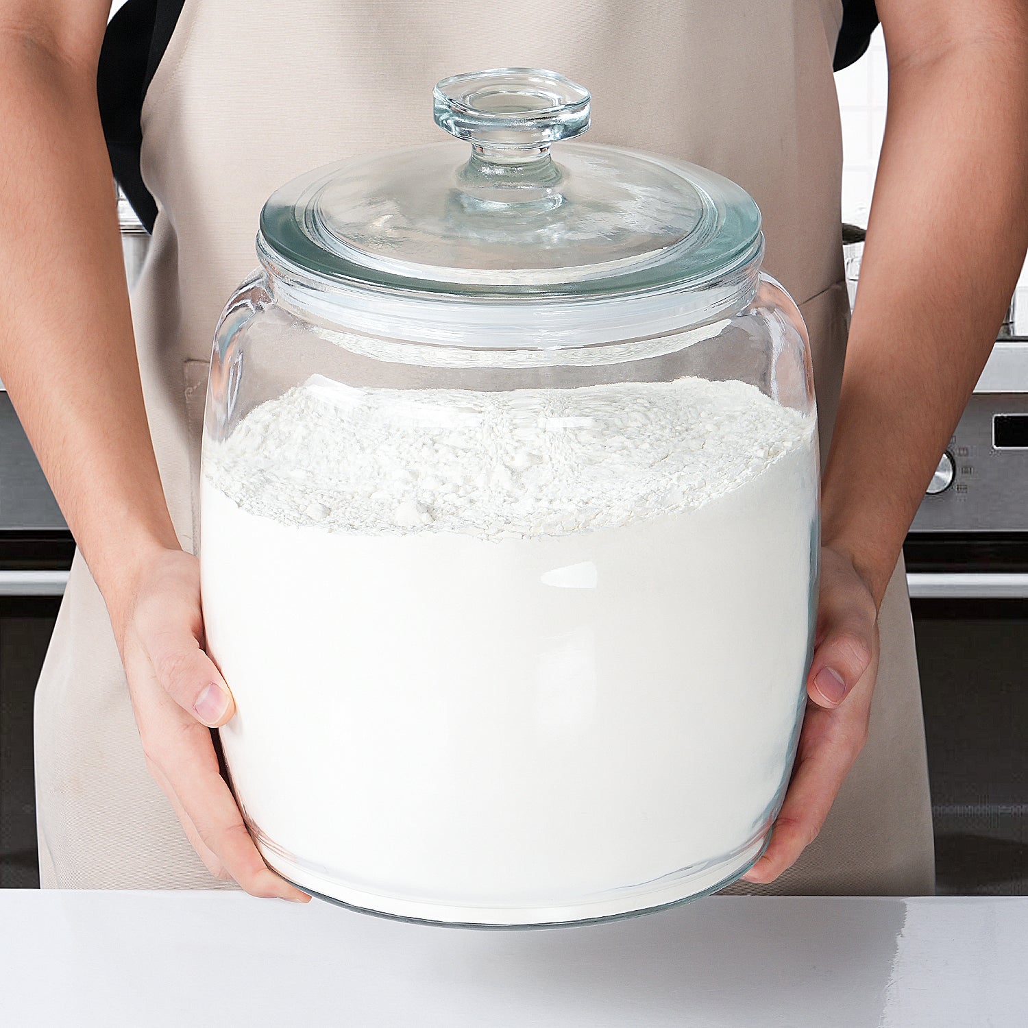 1 Pc 2.5 Gallon Super Large Glass Jars with Glass Lid