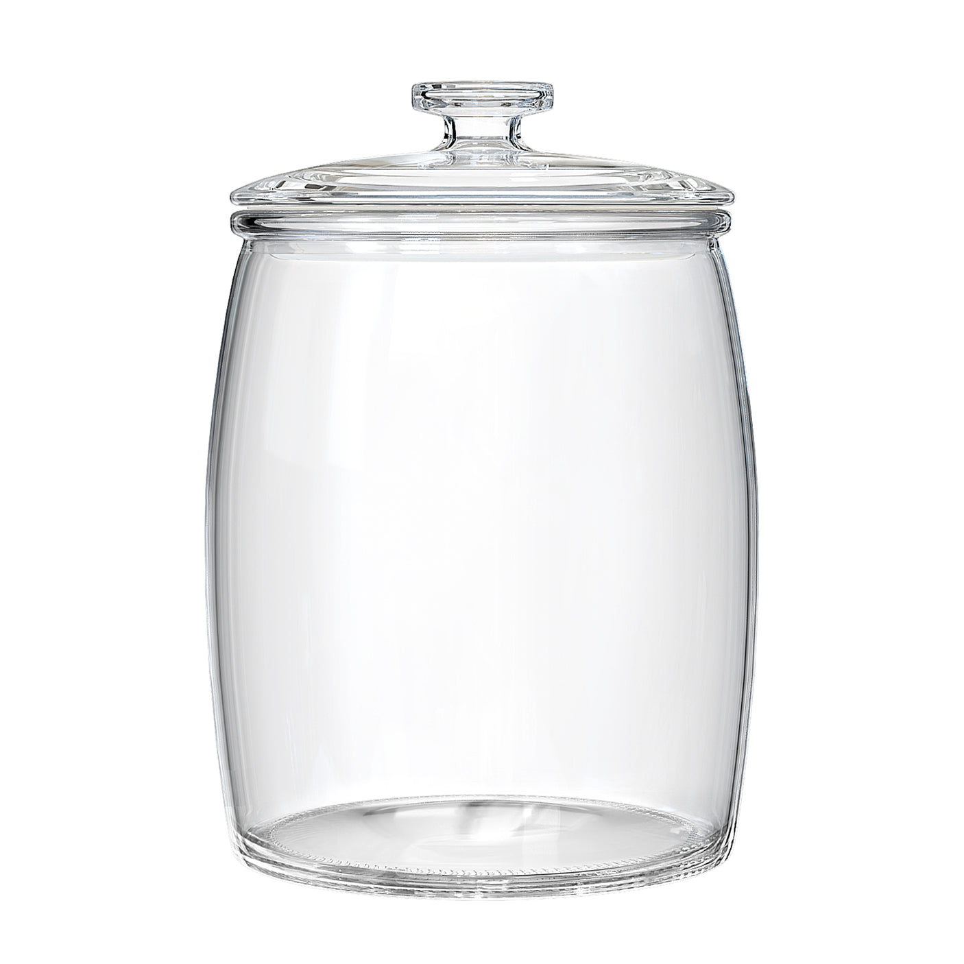0.5 Gallon Wide Mouth Round Glass Jar with Glass Lid