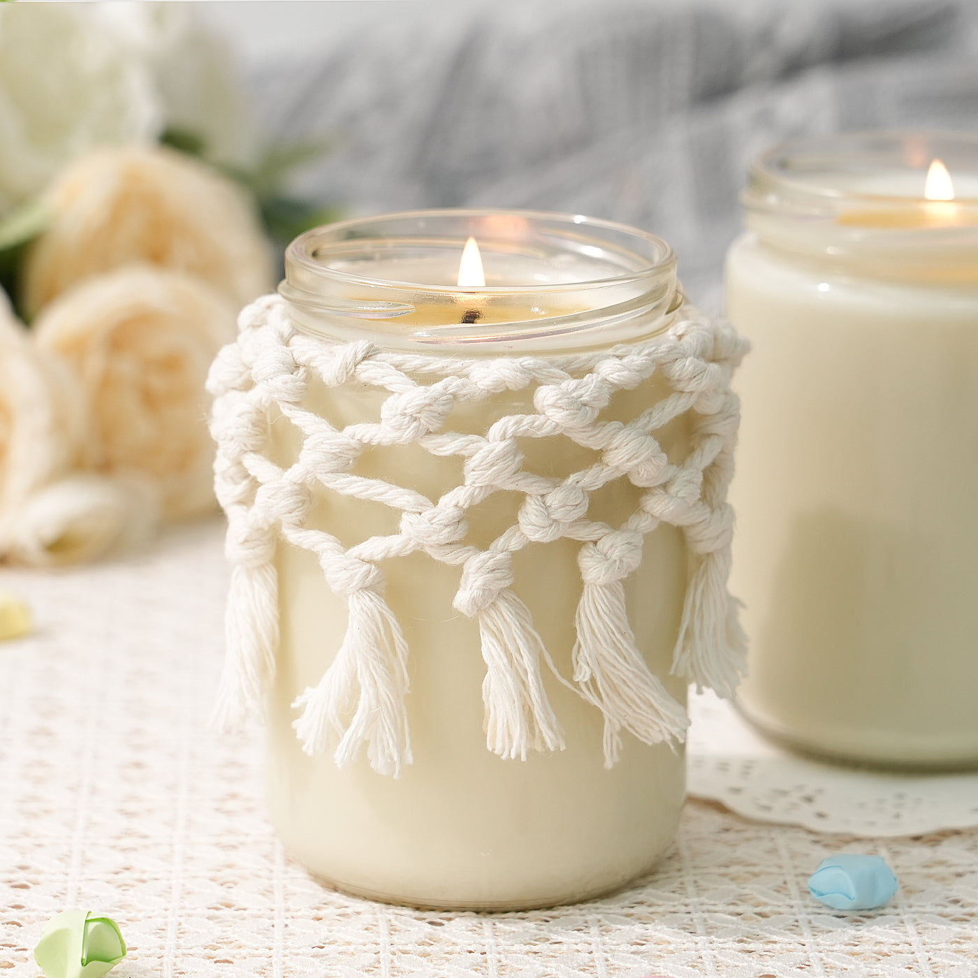 20 Pcs 12 oz Mason Jars with Airtight Metal Lid