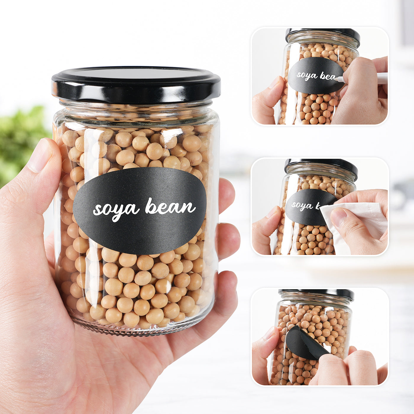 20 Pcs 12 oz Mason Jars with Airtight Metal Lid