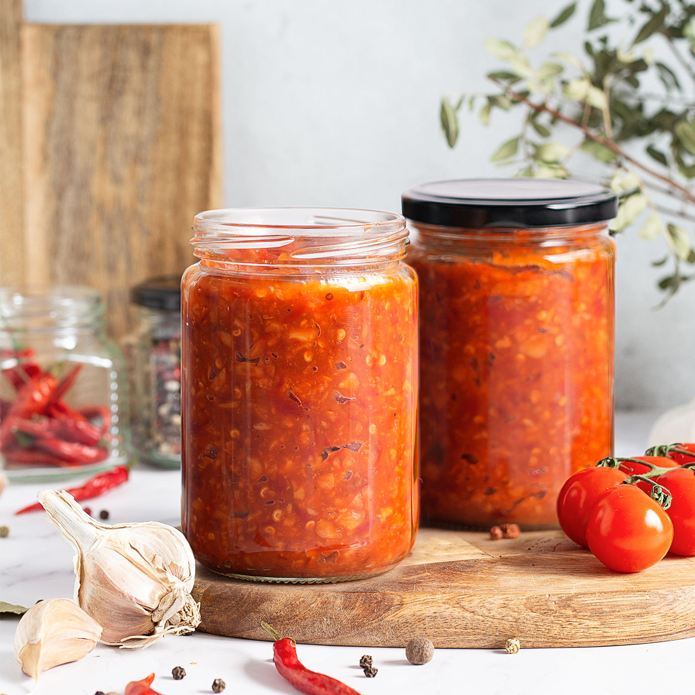 20 Pcs 12 oz Mason Jars with Airtight Metal Lid