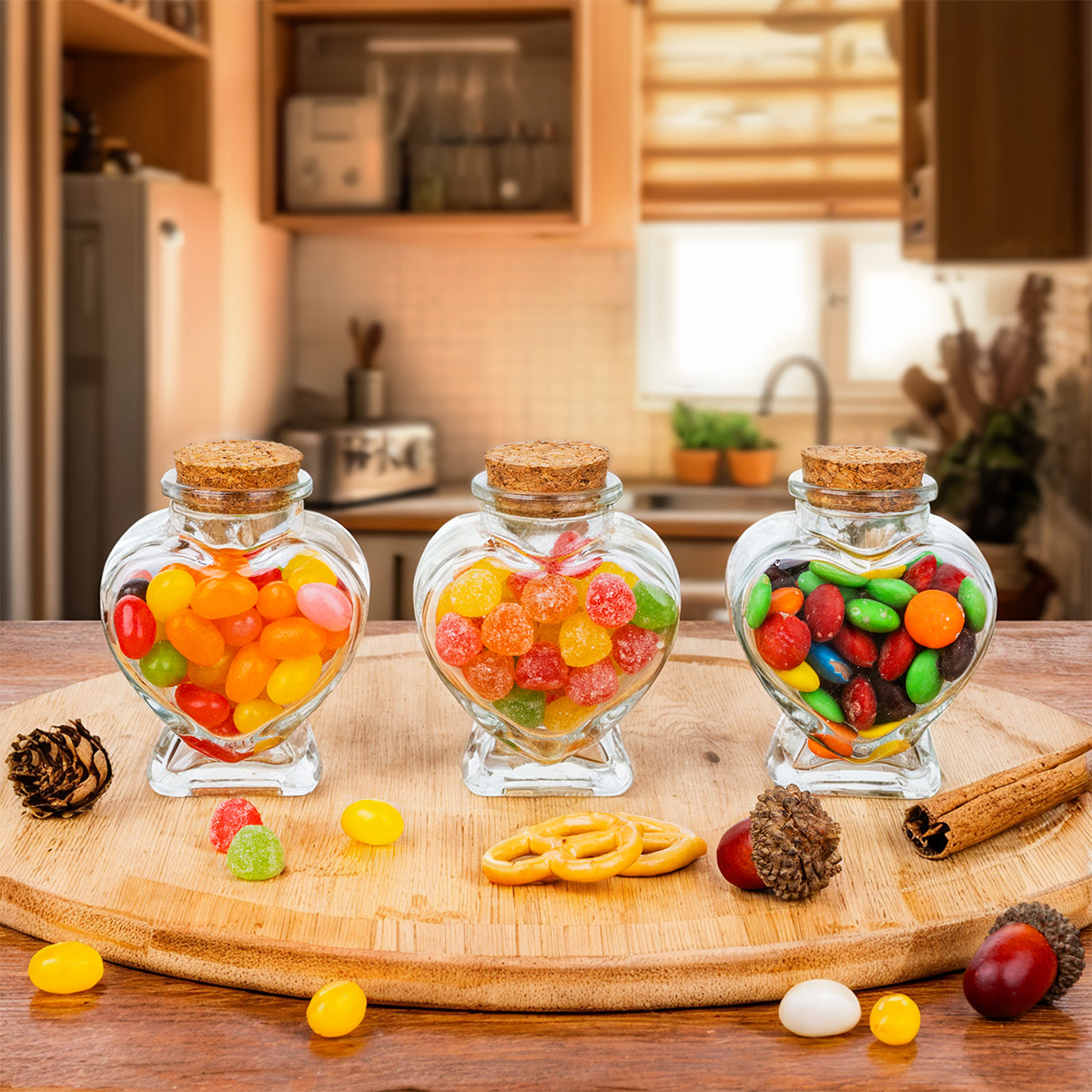 20 Pcs Heart Shaped Spell Jars