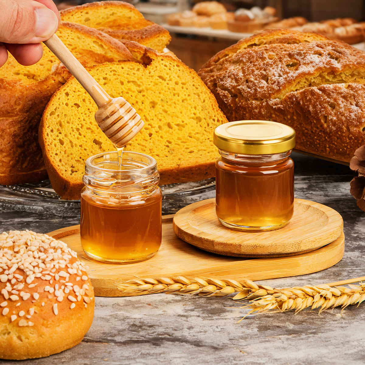 60 Pcs 1.5 oz Mini Glass Jars with Lids