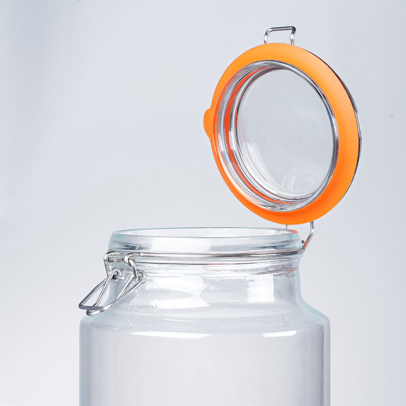 1.2 Gallon Airtight Glass Bottle & Jar with Hinged Lid