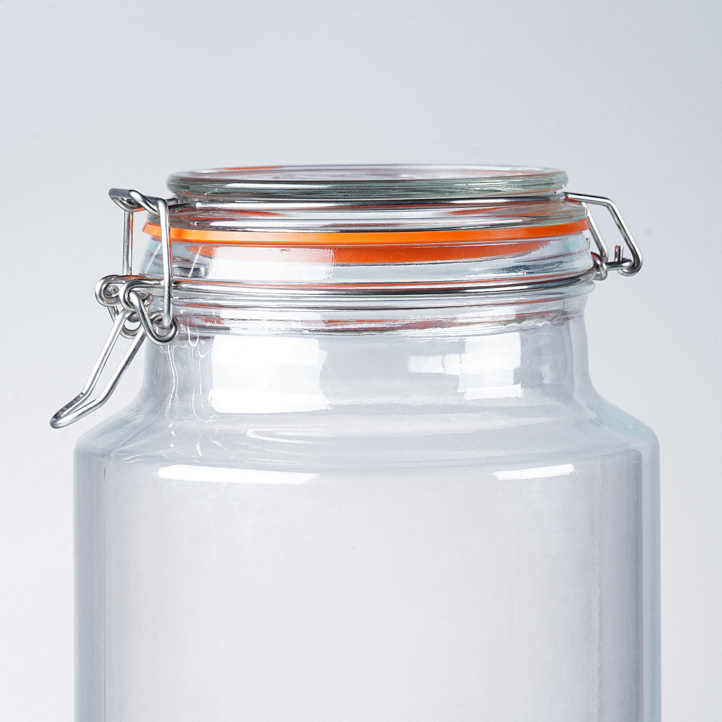 1.2 Gallon Airtight Glass Bottle & Jar with Hinged Lid