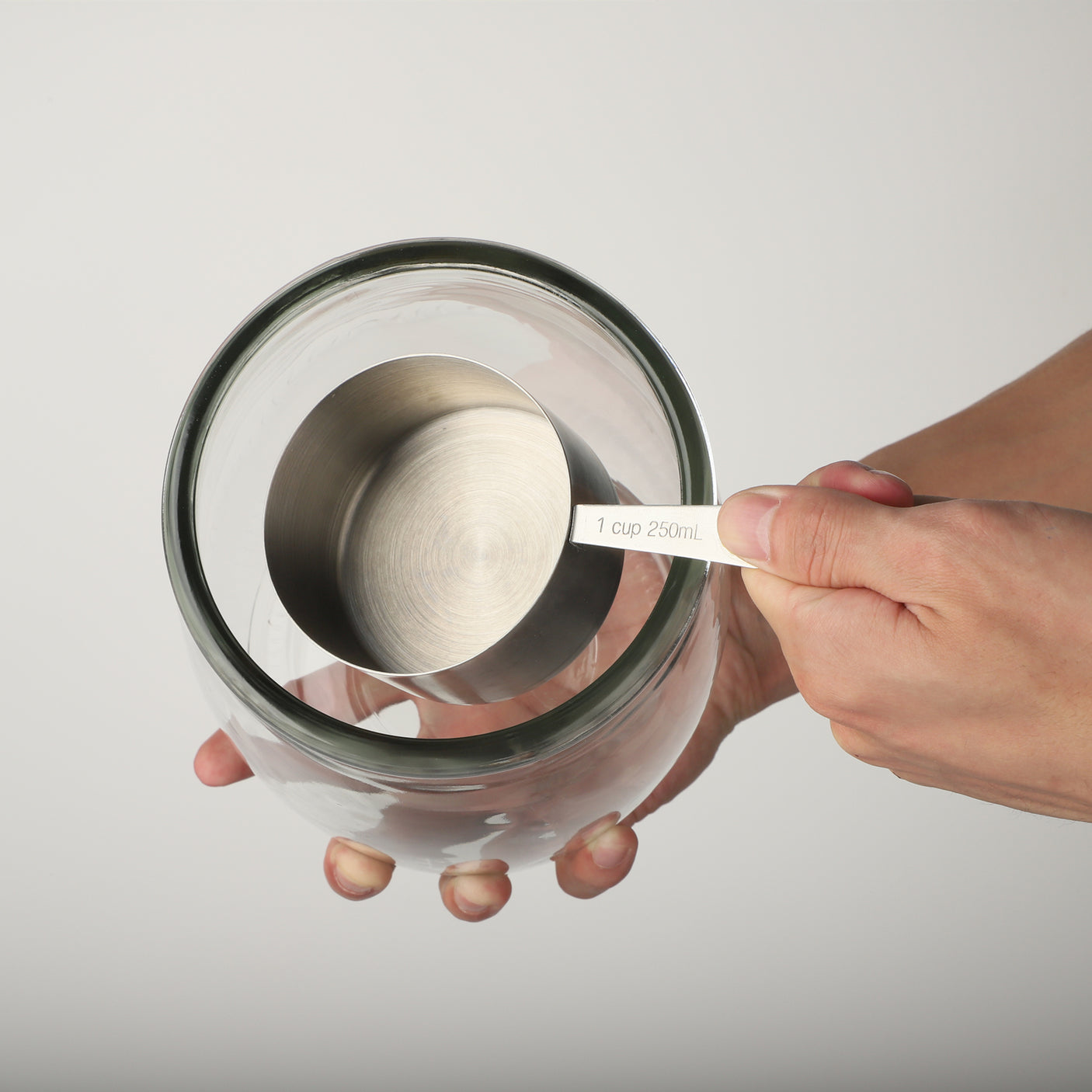 0.5 Gallon Wide Mouth Round Glass Jar with Glass Lid