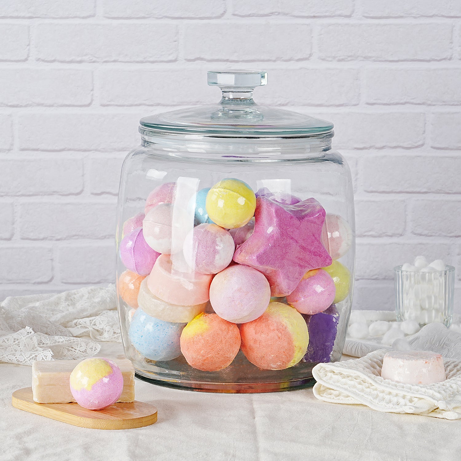 1 Pc 2.5 Gallon Super Large Glass Jars with Glass Lid