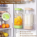 Syntic 2L Glass Pitcher with Glass Handle, Silicone Base & Dual-Pour Design Lid