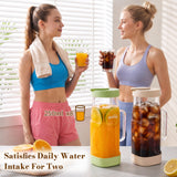 Syntic 2L Glass Pitcher with Glass Handle, Silicone Base & Dual-Pour Design Lid