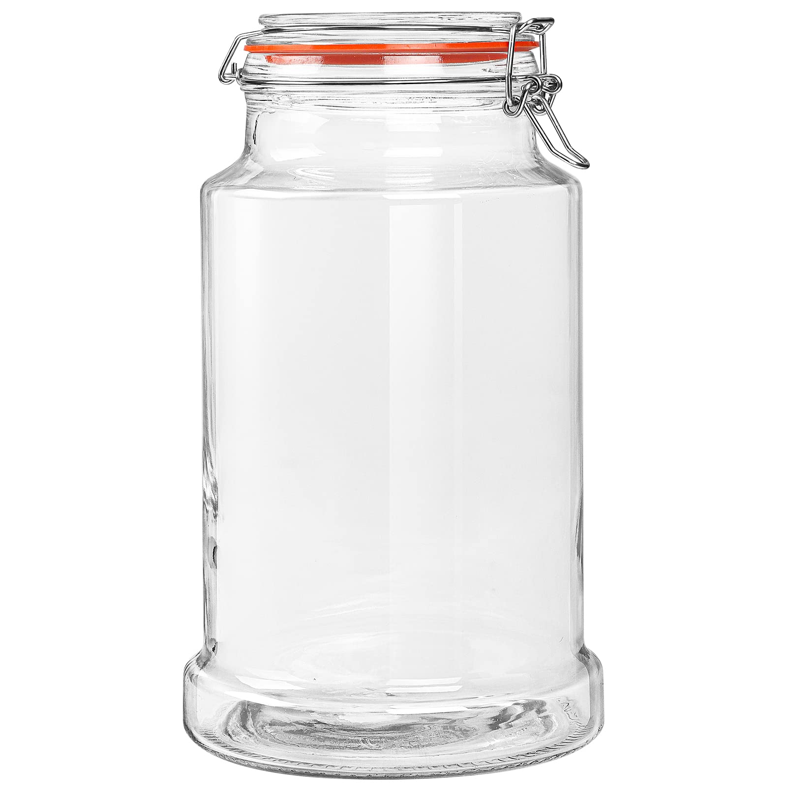 1.2 Gallon Airtight Glass Bottle & Jar with Hinged Lid