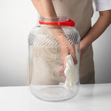 Super Large 4 Gallon Wide Mouth Glass Jar with Lid, Handle