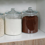 2 Pcs 1.5 Gallon Large Glass Jars with Lids