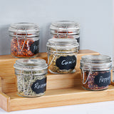 12 Pcs 7 oz Glass Jars with Airtight Hinged Glass Lids