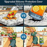 2 Pc 1.5 Gallon Fermentation Mason Jar with Silicone Anti-slip Cover & Airlocks, Steel Removable Handle