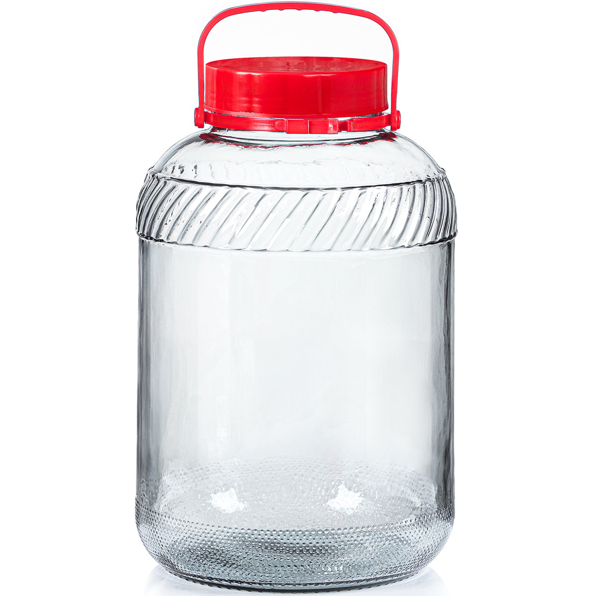 Super Large 4 Gallon Wide Mouth Glass Jar with Lid, Handle