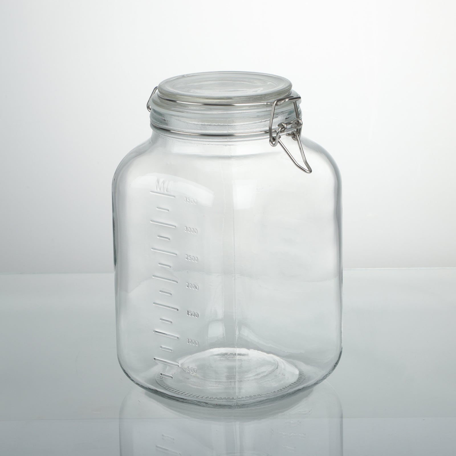 1 Gallon Square Super Wide-Mouth Glass Jars