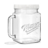 1 Pc 74 Oz Super Large Mason Jar With Glass Handle & Screw Lid