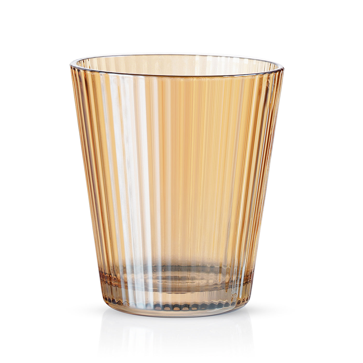 Luxury Dark Gold Tumblers Set With Fine Vertical Stripes