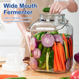 5 Gallon Super Large Fermentation Jars with 2 Airlocks and Stainless Handles