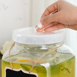 1 Gallon Drinks Dispenser Square Glass Jar