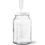 1 Gallon Large Round Fermentation Jars with Airlocks and Airtight Screw Lid