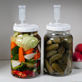 1 Gallon Large Round Fermentation Jars with Airlocks and Airtight Screw Lid