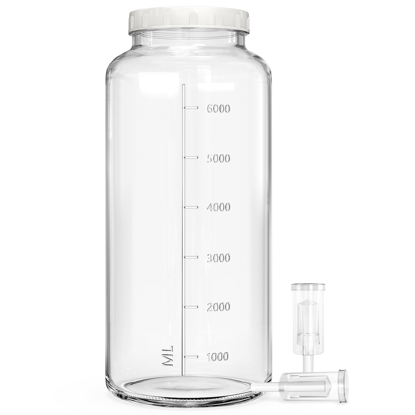 1 Pc 2 Gallon Super Large Fermentation Jar with 2 Airlocks & Airtight Lid