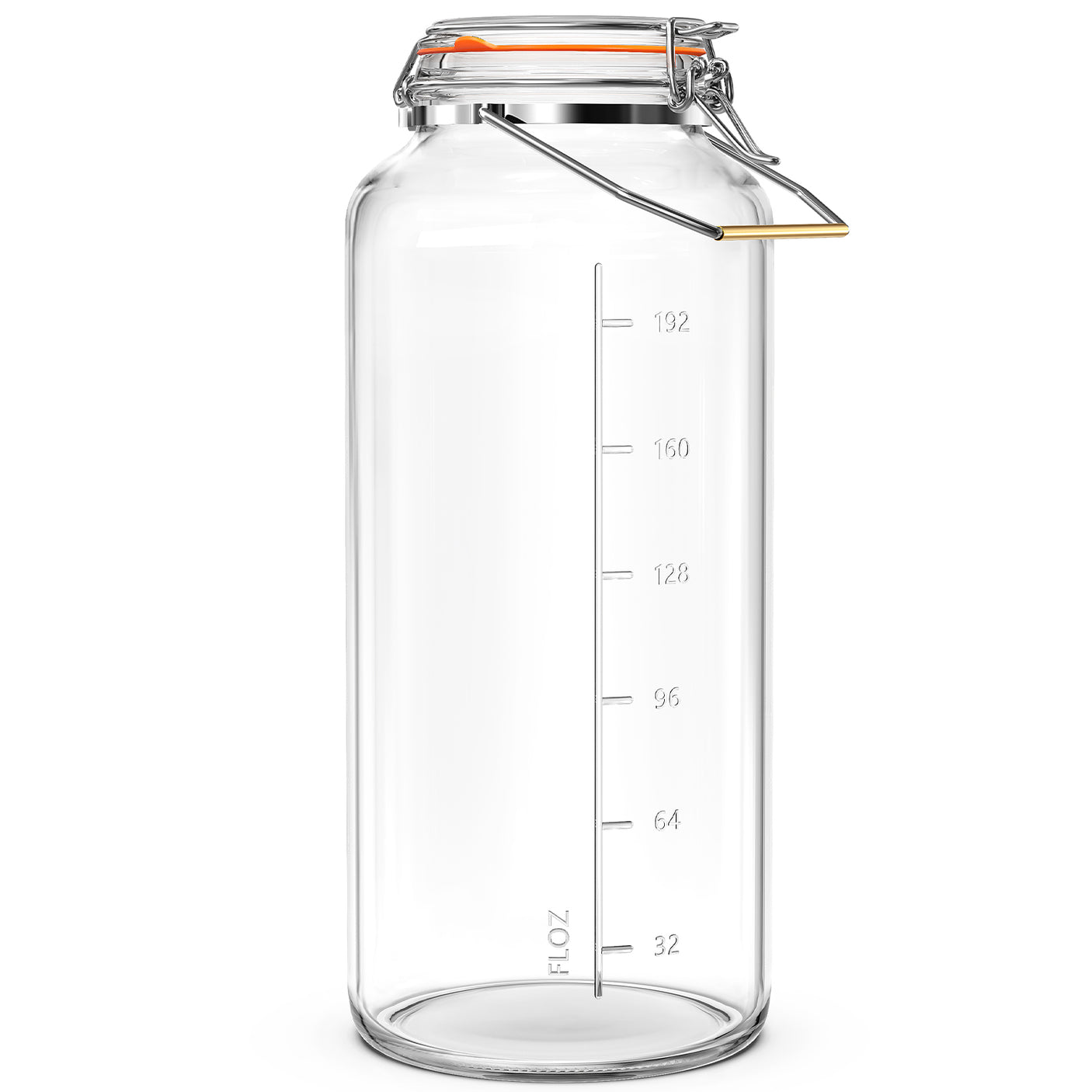 1 Pc 2 Gallon Super Large Glass jar with Removable Handle & Airtight Glass Lid