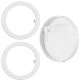 2 Pcs Replacement Silicone Gaskets for Gallon Glass Jars with Screw-on Top Lid, Leak Proof Rubber Seals