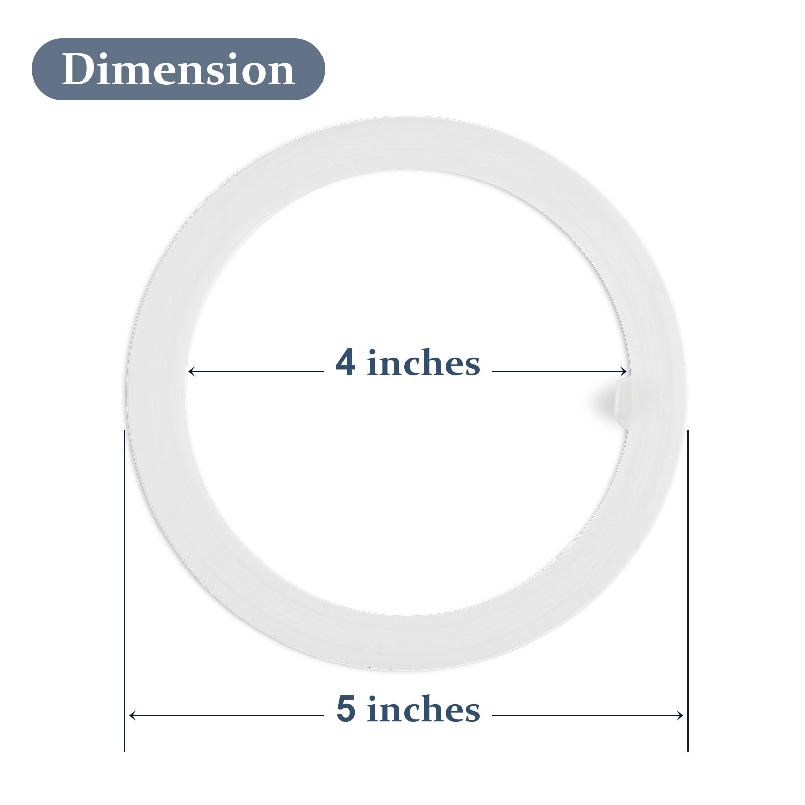 2 Pcs Replacement Silicone Gaskets for Gallon Glass Jars with Screw-on Top Lid, Leak Proof Rubber Seals