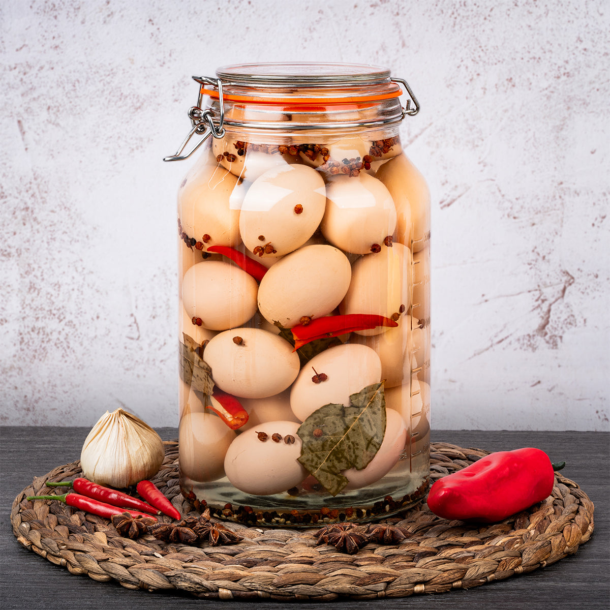 2 Pcs 1 Gallon Super Wide-Mouth Glass Jars