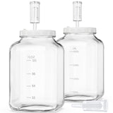 2 Pcs 1.5 Gallon Super Large Fermentation Jars with 2 Airtight Lids and 3 Airlocks