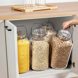 1 Gallon Super Large Glass Jar with Airtight Glass Lid, Stainless Steel Handle