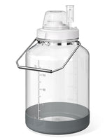 5 Gallon Super Large Fermentation Glass Jar with Handle, Silicone Anti-slip Cover, Airlocks