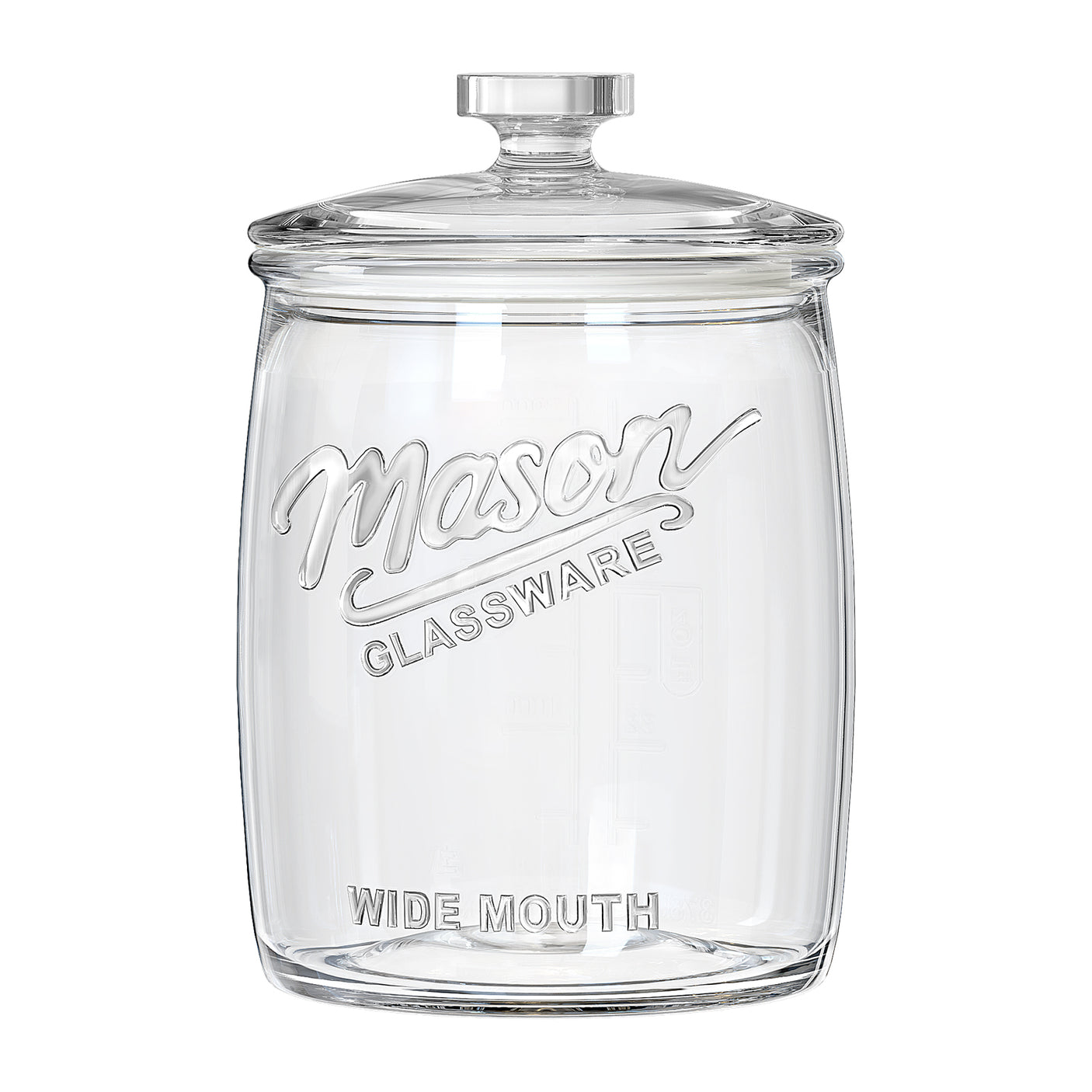 1 Gallon Super Wide Mouth Mason Jar with Airtight Glass Lid