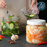 2 Pc 64oz Storage Mason Jar with Airtight Screw Lid