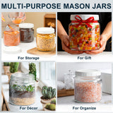 2 Pc 64oz Storage Mason Jar with Airtight Screw Lid