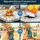 2 Pc 1.5 Gallon Fermentation Mason Jar with Silicone Anti-slip Cover & Airlocks, Steel Removable Handle