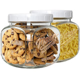 2 Pc 0.5 Gallon Square Mason Jar with Airtight Screw Lid