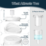 2 Pc 0.5 Gallon Fermentation Mason Jar with Lid and Airlocks