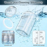 2 Pcs 1.5 Gallon Super Large Cylindrical Glass Jar with Airtight Glass Lid