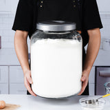 5.5 Gallon Super Large Storage Glass Jars with Metal Lids