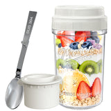 Syntic 21 Oz Customized Overnight Oats Mason Jar