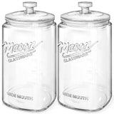 2 Pcs 1.5 Gallon Super Large Cylindrical Glass Jar with Airtight Glass Lid