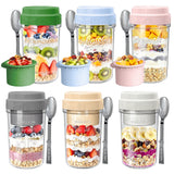 Syntic 21 Oz Customized Overnight Oats Mason Jar
