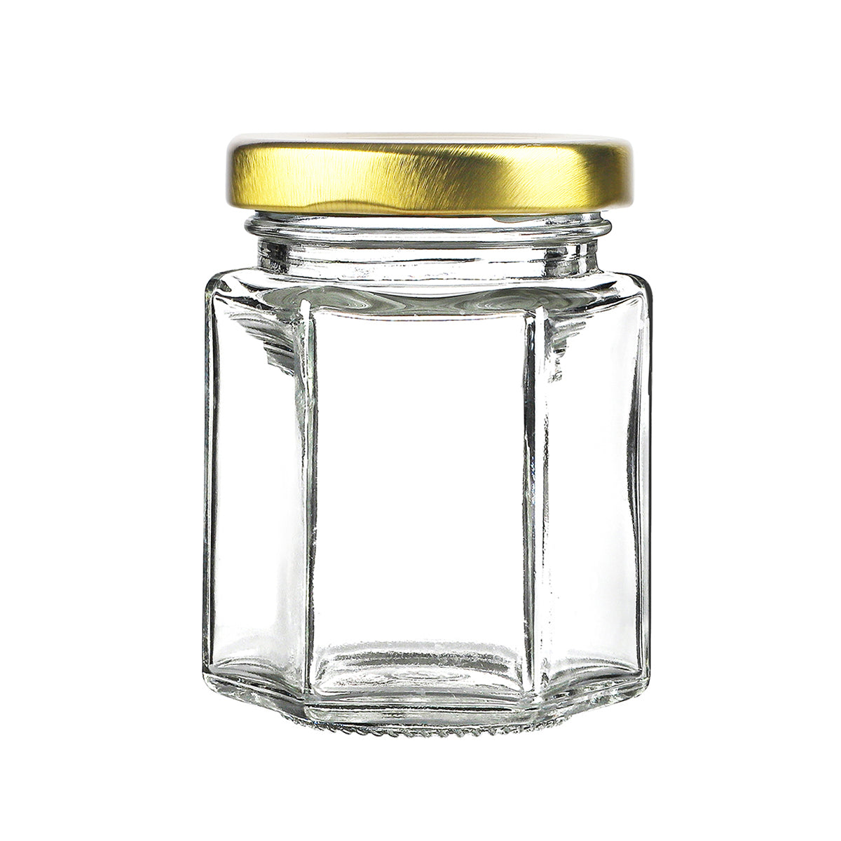 40 Pcs 3 oz Hexagonal Glass Jars