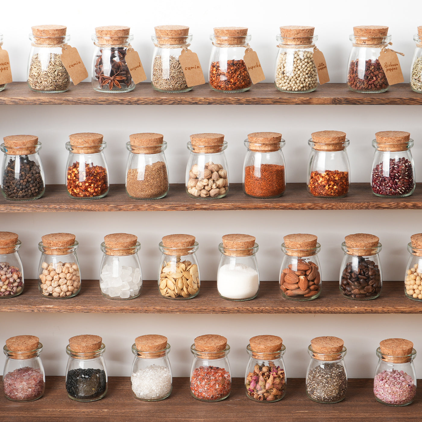 40 Pcs 3.4 oz Glass Favor Jars with Cork Lid