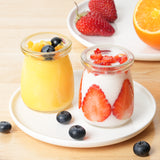40 Pcs 3.4 oz Glass Favor Jars with Cork Lid