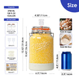 Upgrade 2 Pc 1 Gallon Fermentation Jars with Airlocks & Silicone Cover