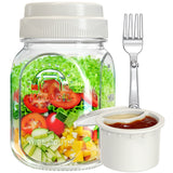 Syntic 32 Oz Customized Food Grade Salad Jar Set